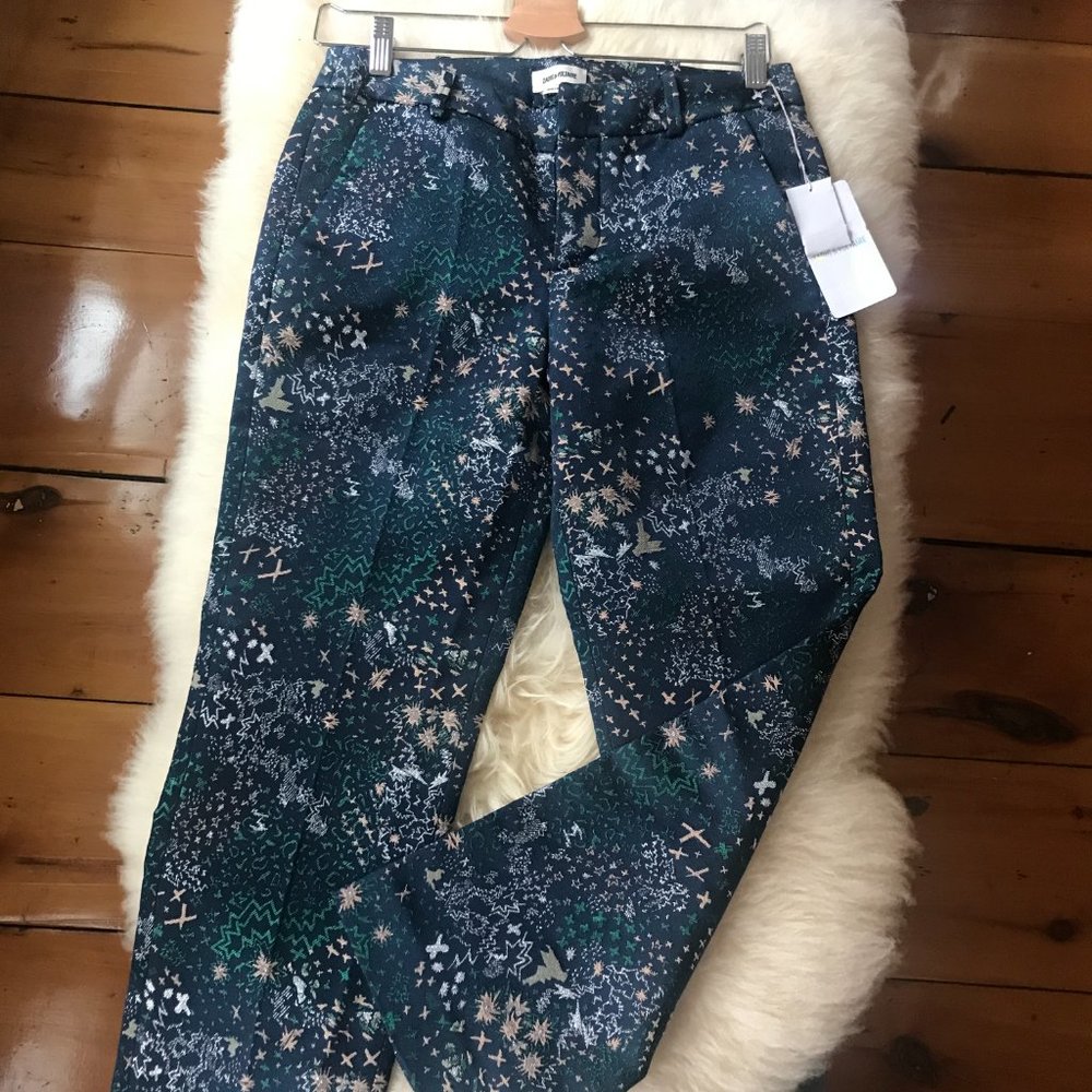 Zadig and Voltaire - Viking Jacquard Glam Pants Size 36